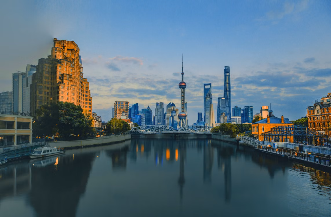 Shanghai's skyline and the Bund